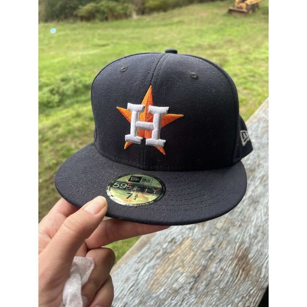 New Era 59FIFTY Low Profile Houston Astros World Series Fitted Cap Black 7 3/4
